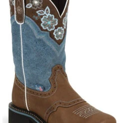 Justin Womens Gypsy Starlina Square Toe Boots