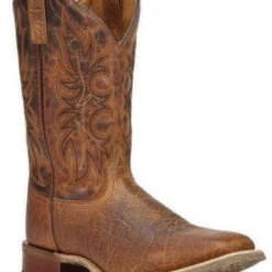 Dan Post Laredo Mens Rancher Rust Stockman Square Toe Western Boots