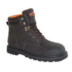 AdTec - Mens Crazy Horse 6" Steel Toe Work Boots