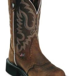 Justin - Womens Gypsy Inji Aged Bark Round Toe Boots