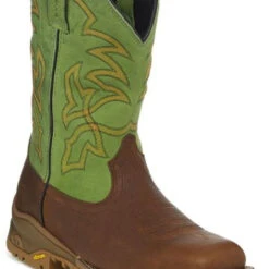 Tony Lama Men's Roustabout Waterproof Western Work Boots - Square Toe, Green -5.11 Tactical shop P2087555 30414.1630132554