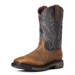 Ariat Mens Rye WorkHog XT VentTEK Bold H2O Carbon Toe Work Boots