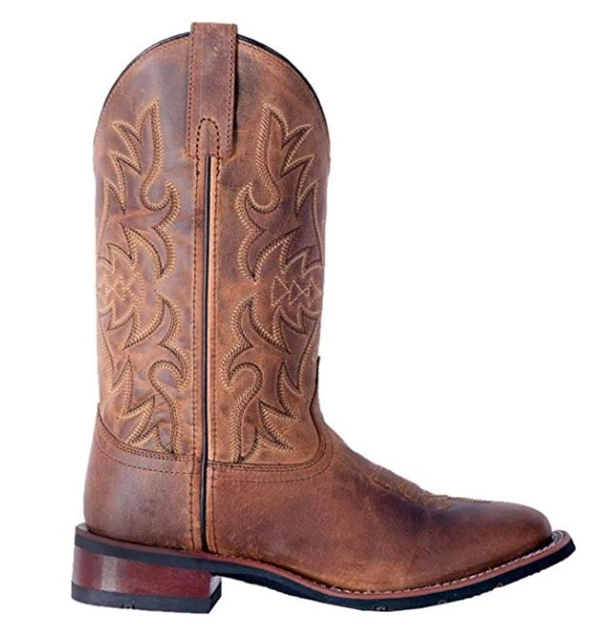 Laredo Womens Brown Anita Cowgirl Square Toe Boots 4 Laredo Womens Brown Anita Cowgirl Square Toe Boots - Image 2