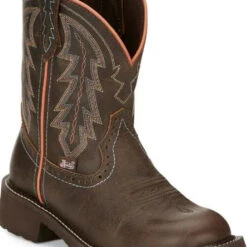 Justin Womens Gypsy Lyla Brown Round Toe Boots