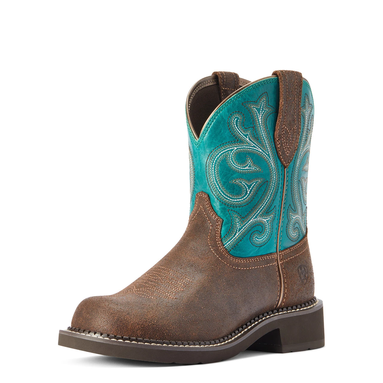 Ariat Womens Worn Hickory & Shamrock Fatbaby Heritage Boots 3 Ariat Womens Worn Hickory & Shamrock Fatbaby Heritage Boots