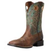 Ariat Mens Brown & Turquoise Sport Square Toe Boots -5.11 Tactical shop P2565960 1 55031.1673546770