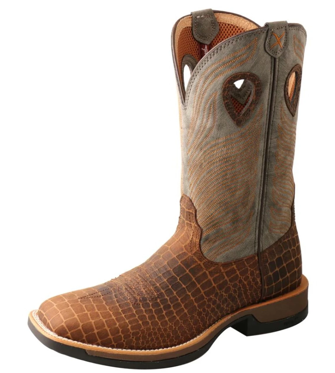 Twisted X Mens 12" Tech X Square Toe Boots 2 Twisted X Mens 12" Tech X Square Toe Boots