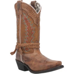Laredo Womens Knot In Time Cowboy Square Toe Boots