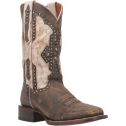 Dan Post Womens Darby Stud Broad Square Toe Boots