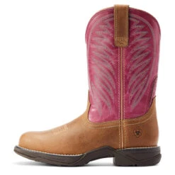 Ariat Womens Distressed Natural & Rosebud Anthem Round Toe II Boots -5.11 Tactical shop P2673150 4 69093.1672765006