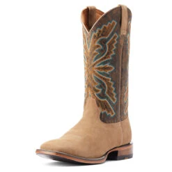 Ariat Mens Earth & Alamo Cafe Sting Wide Square Toe Boots