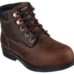 Skechers Womens Work Rival Lace-Up Boots
