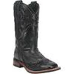 Laredo Women's Eternity Square Toe Black Cowgirl Boots