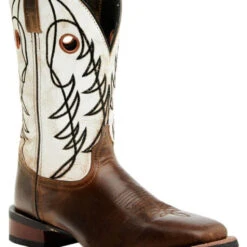 Laredo Men's Ripley Western Performance Brown/White Square Toe Boots