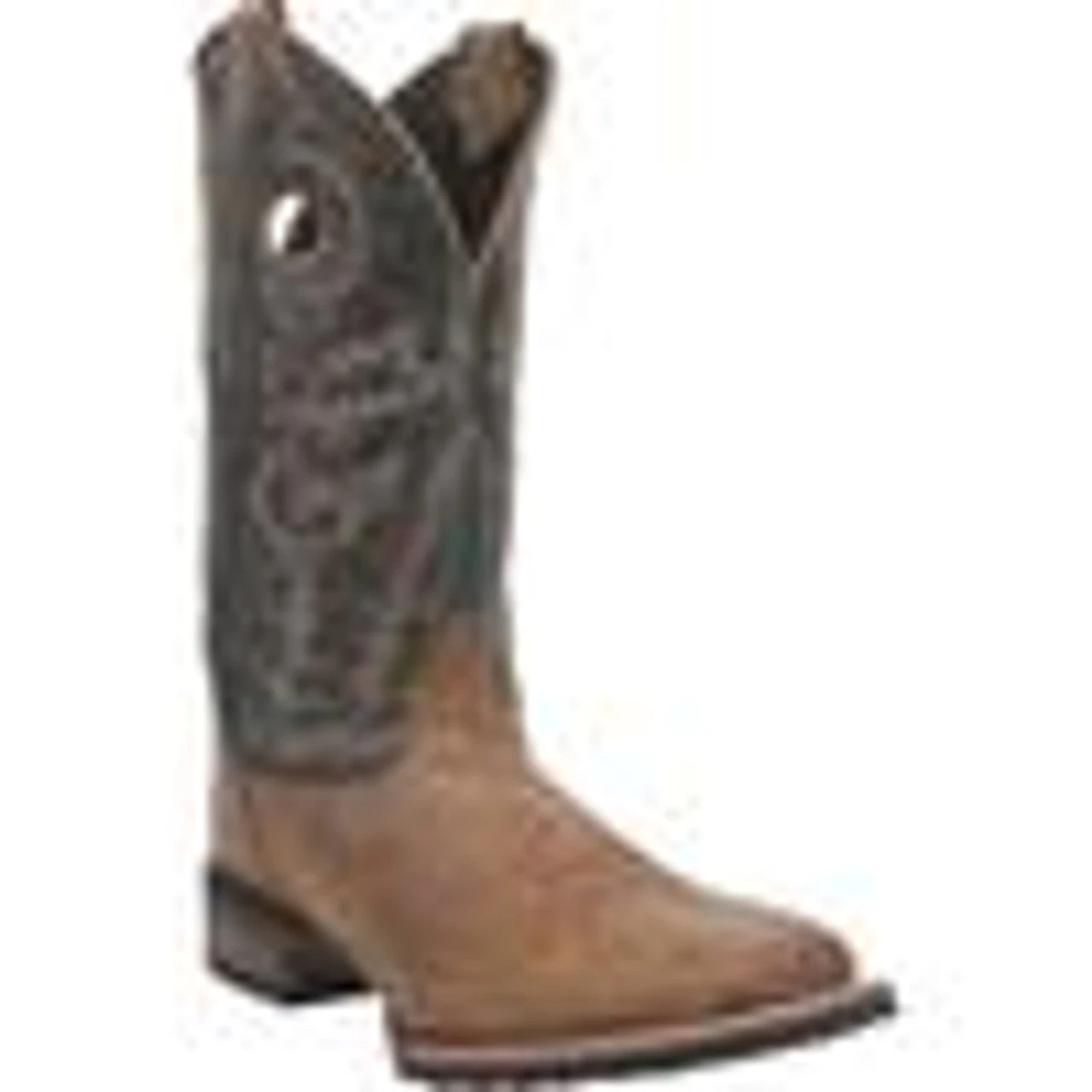 Laredo Men's Kosar Tan/Black Square Toe Cowboy Boots 3 Laredo Men's Kosar Tan/Black Square Toe Cowboy Boots