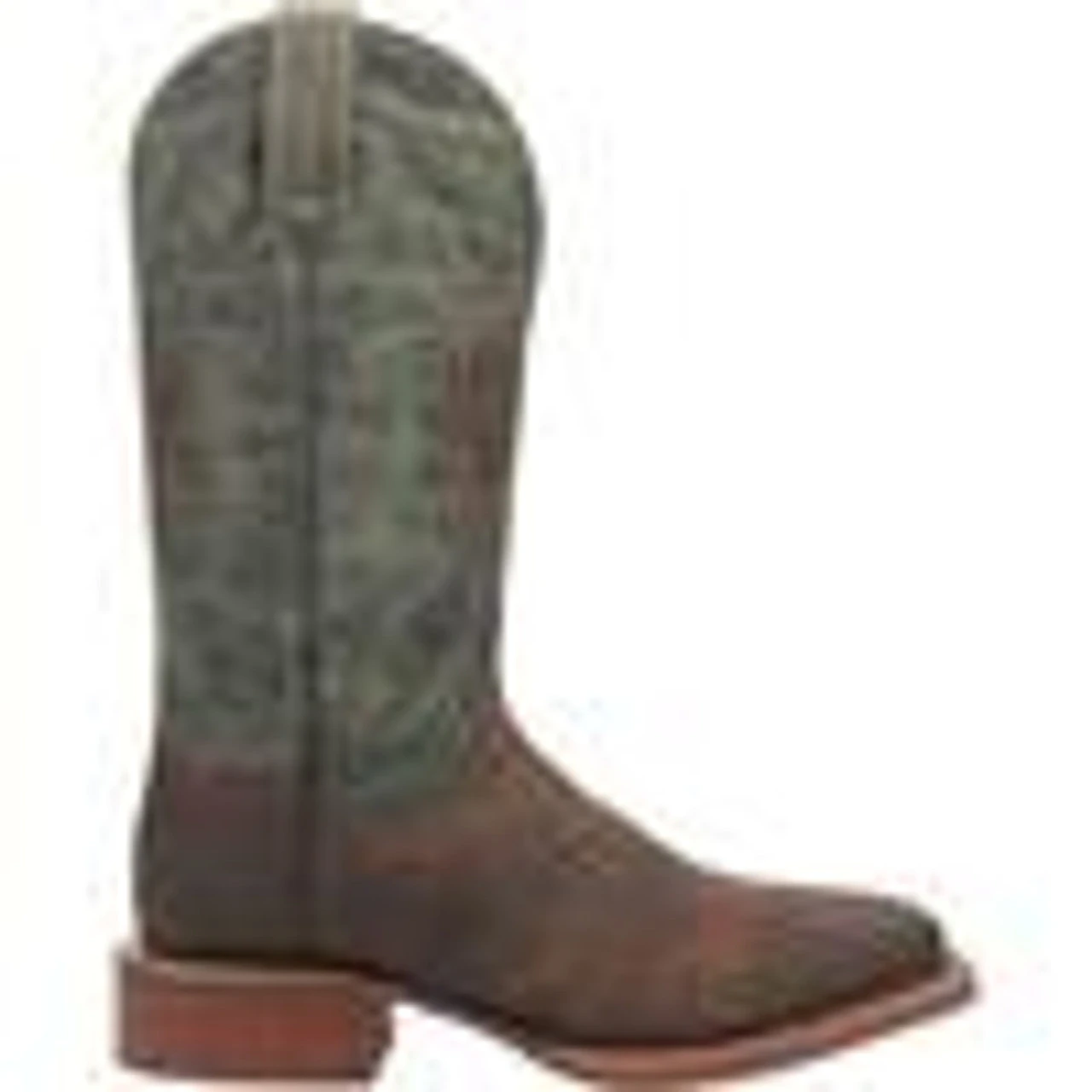 Dan Post Men's Jacob Brown/Green Square Toe Cowboy Boots 4 Dan Post Men's Jacob Brown/Green Square Toe Cowboy Boots - Image 2
