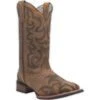 Laredo Women's Sariah Brown Embroidered Square Toe Cowgirl Boots