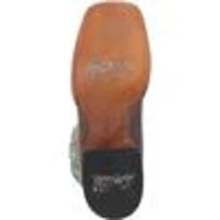 Dan Post Women's Babs Brown/Green Square Toe Cowgirl Boots -5.11 Tactical shop P2894420 6 27890.1696604116