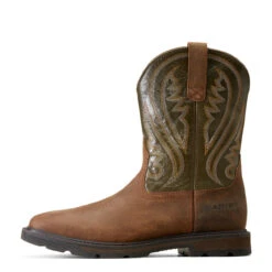 Ariat Mens Brown And Olive Groundstomper Pull On Square Toe Boots -5.11 Tactical shop P2894455 4 73224.1695137902